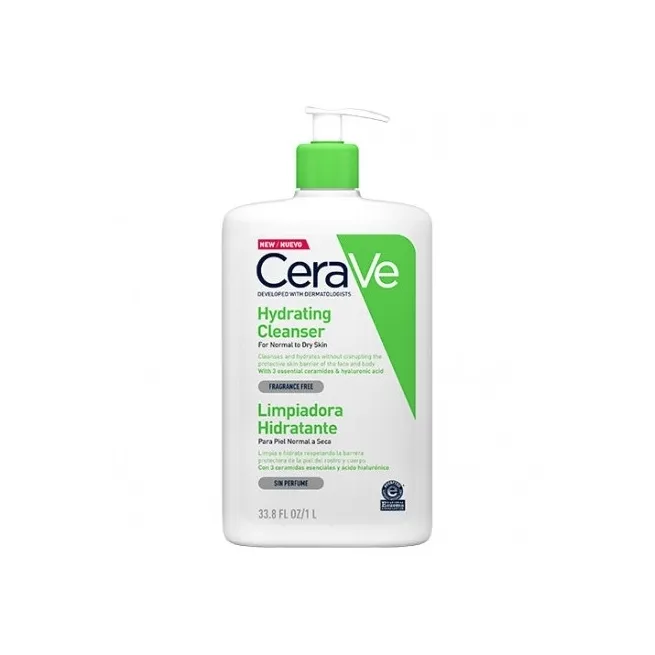 CeraVe Limpiadora Hidratante 1L, formato familiar