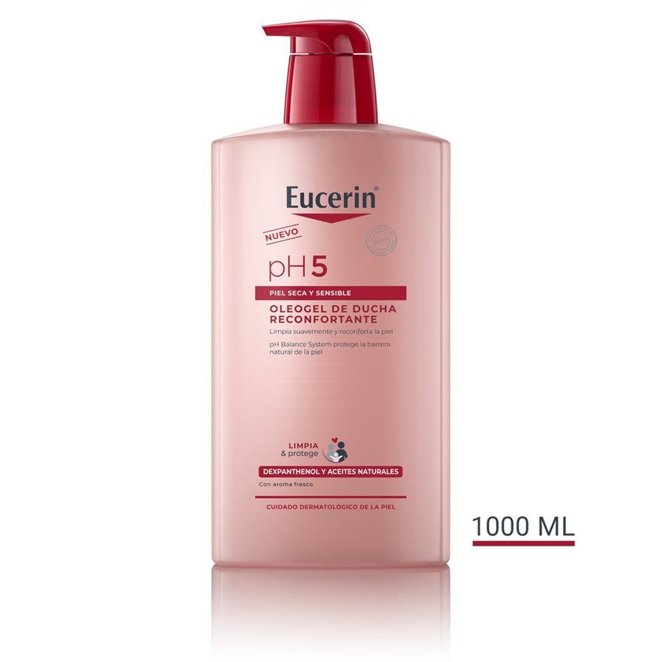 Eucerin pH5 Óleo Gel de Ducha Reconfortante 1L, formato familiar