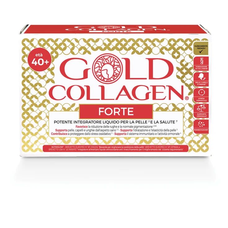 Gold Collagen Forte, colágeno marino hidrolizado 10x50ml