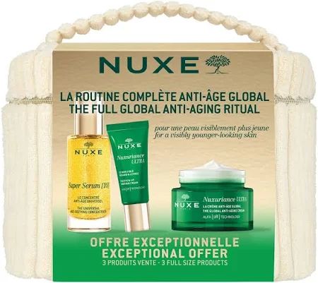 Nuxe Pack Rutina Completa Anti Edad Global con sérum, crema y contorno de ojos