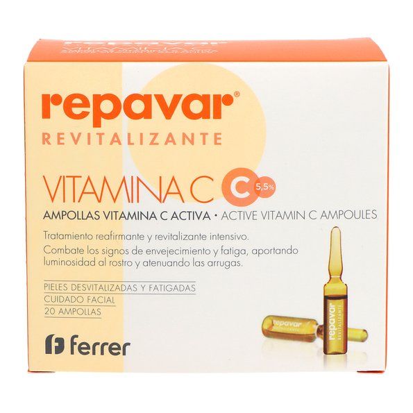 Repavar Ampollas Vitamina C Activa 20 ampollas
