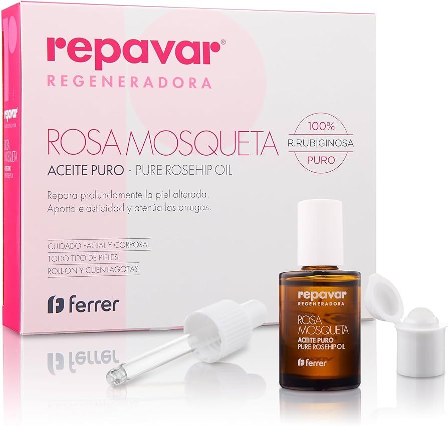Repavar Rosa de Mosqueta Aceite Puro 15ml para cicatrices