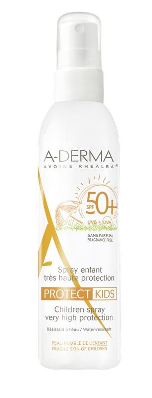 A-Derma Protect Spray Niños SPF50 200ml fotoprotector infantil
