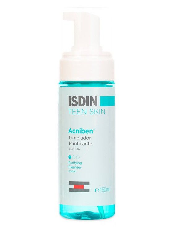 Isdin Acniben Limpiador Purificante Espuma 150ml - espuma limpiadora para piel grasa y acnéica
