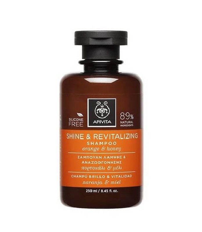 Apivita Champú Brillo y Vitalidad 250ml bote naranja