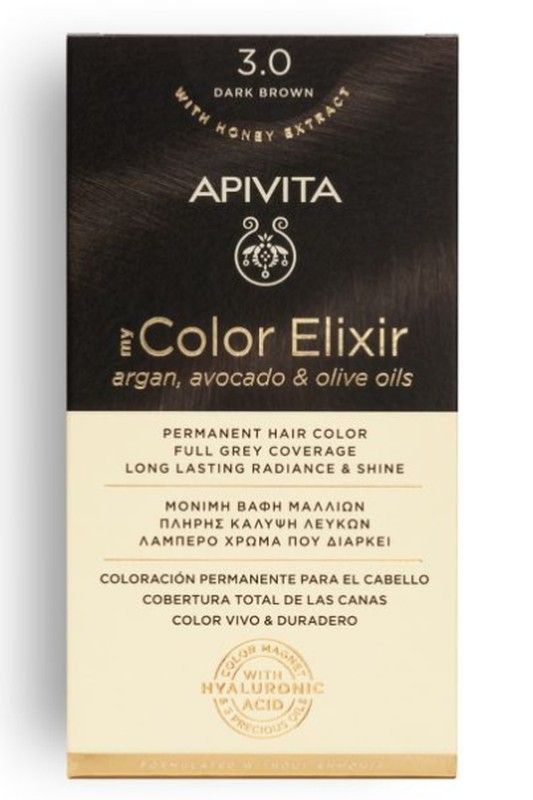 Apivita Tinte Castaño Oscuro Nº3.00 - My Color Elixir Apivita, tinte capilar
