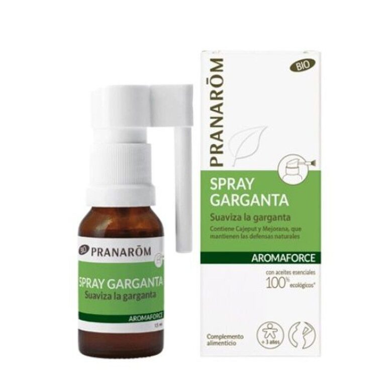 Pranarôm Aromaforce Spray Garganta 15ml aceites esenciales ecológicos