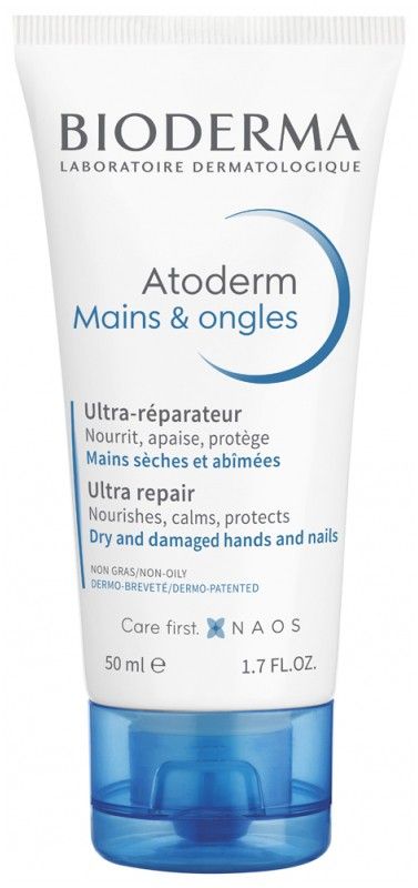 Atoderm Crema de Manos Bioderma 50ml para manos secas y agrietadas