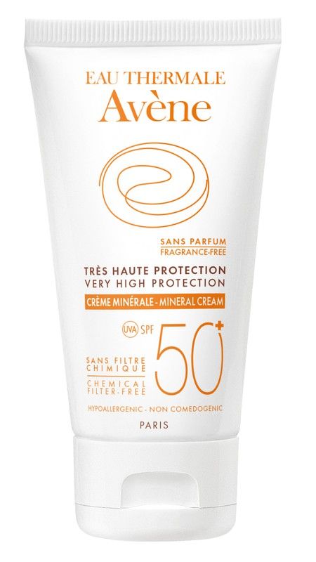Avène Crema Mineral SPF50 Pantalla Física 50ml - Farmacia Viñamata