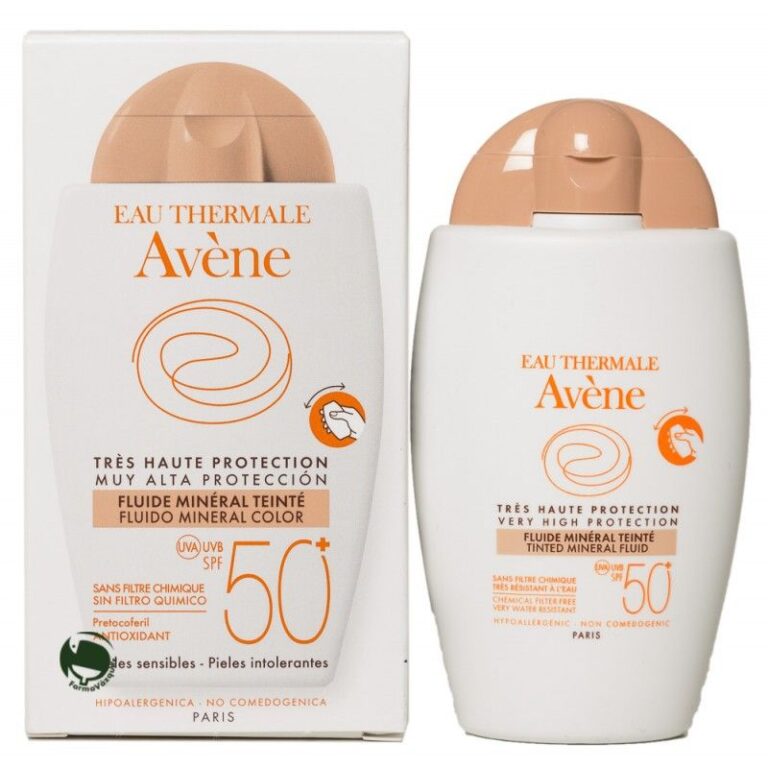 Avène Fluido Mineral Color SPF 50 - fotoprotector mineral con color 40ml