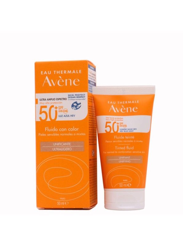 Avène Fluido Coloreado SPF50 de acabado piel desnuda