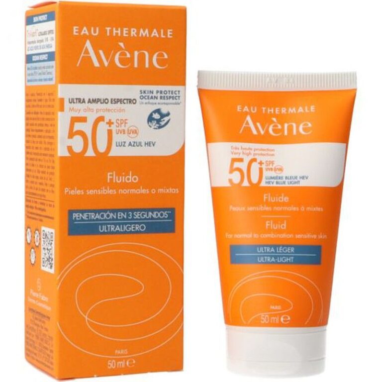 Avène Fluido SPF50 Toque Seco 50ml de acabado no graso
