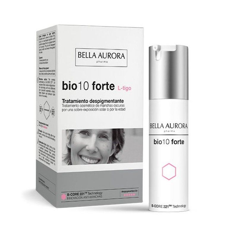 Bella Aurora bio10 forte L-tigo 30ml, tratamiento despigmentante para manchas solares