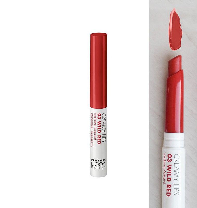 Beter Creamy Lips Wild Red barra de labios de acabado cremoso