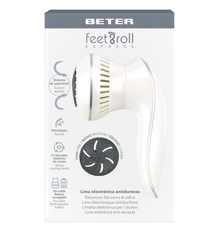 Beter Feet Roll Express Lima Electrónica para eliminar durezas de los pies