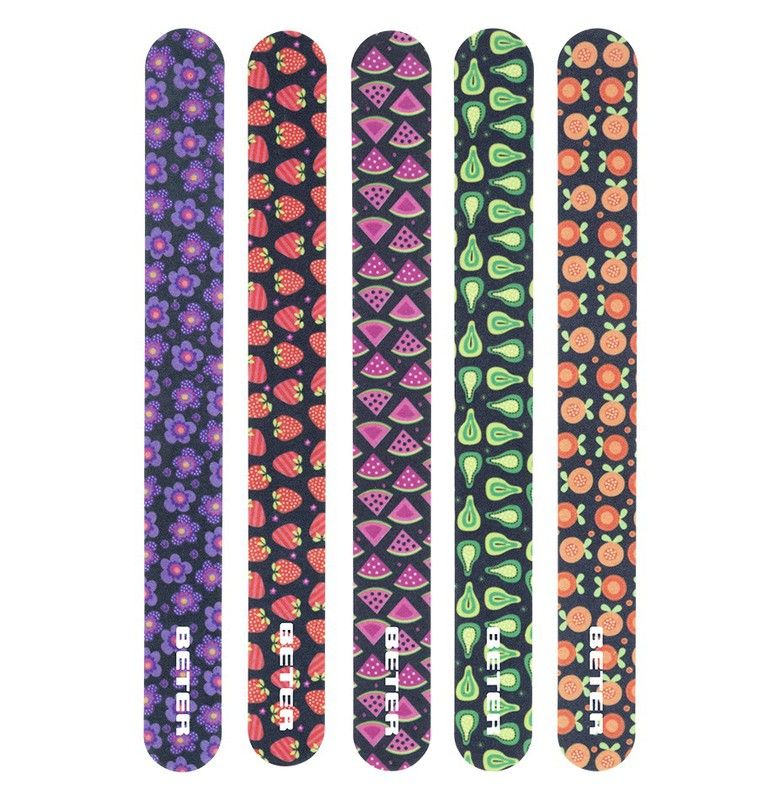 Beter Lima de Uñas Fibra de Vidrio 180/220, lima doble grano de 17,5 cm