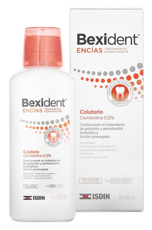 Bexident Encías Colutorio Clorhexidina 250ml Isdin - enjuague bucal sin alcohol