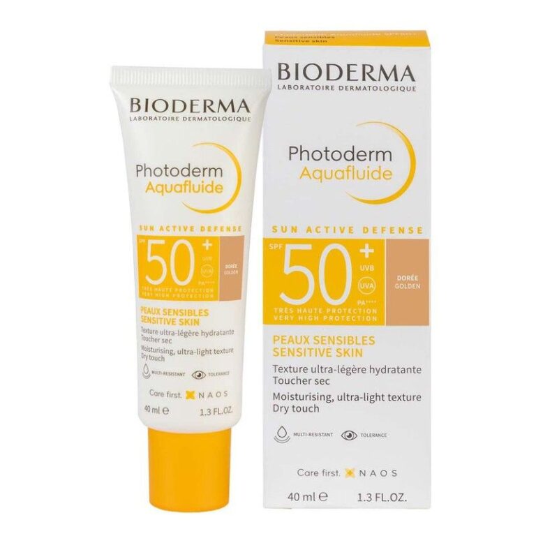 Bioderma Photoderm Aquafluide Dorado SPF50 protector facial con color