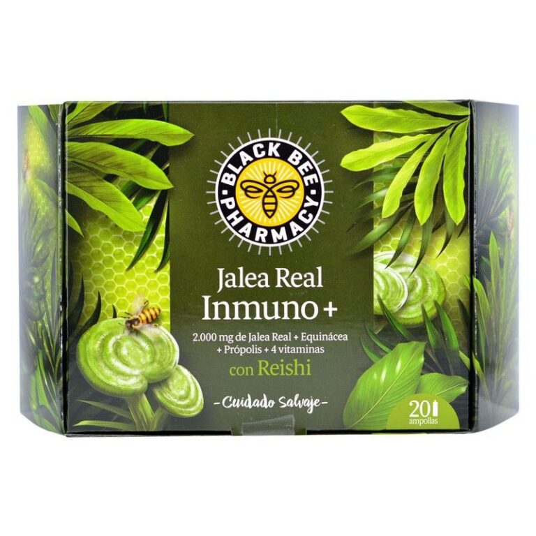Black Bee Jalea Real Inmuno Plus 20 ampollas - complemento alimenticio
