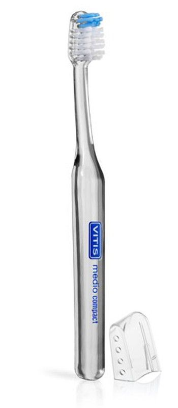 Cepillo Dental Vitis Medio Compact de bolsillo