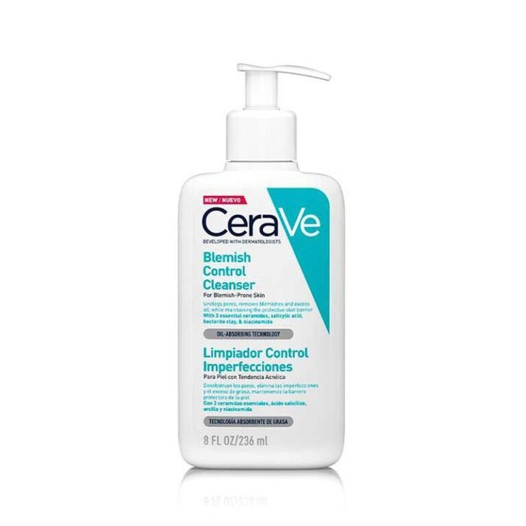 CeraVe Blemish Control Cleanser con 2% ácido salicílico