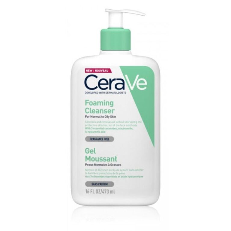 CeraVe Gel Limpiador en Espuma 236ml - piel normal y grasa, 3 ceramidas