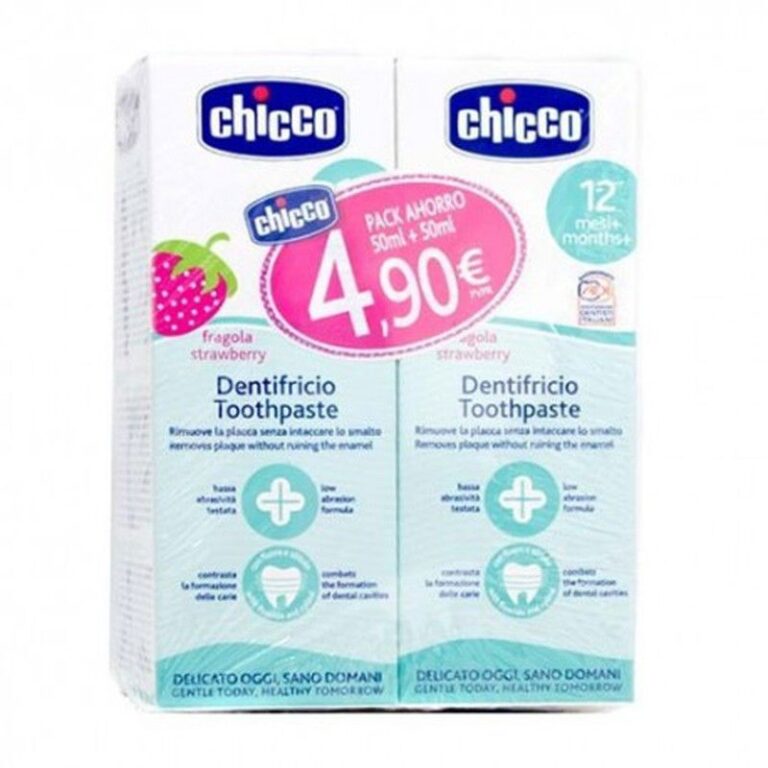 Chicco Crema Dental Duplo Sabor Fresa 2x50ml
