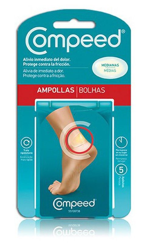 Compeed Ampollas Hidrocolide talla media, 5 unidades