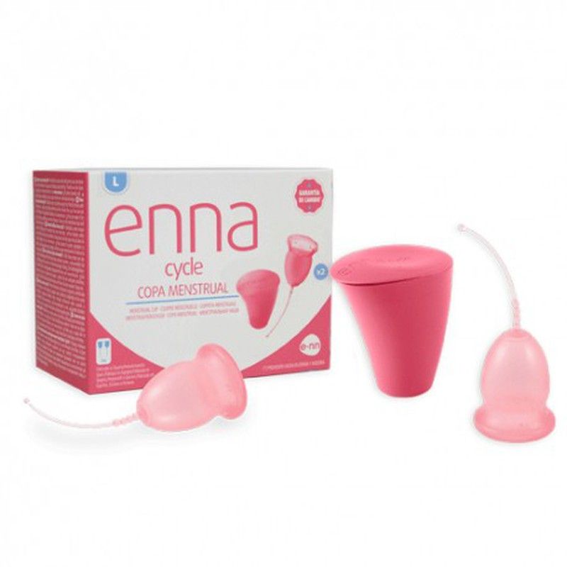 Enna Cycle Copa Menstrual Talla L, copa menstrual de silicona de Enna