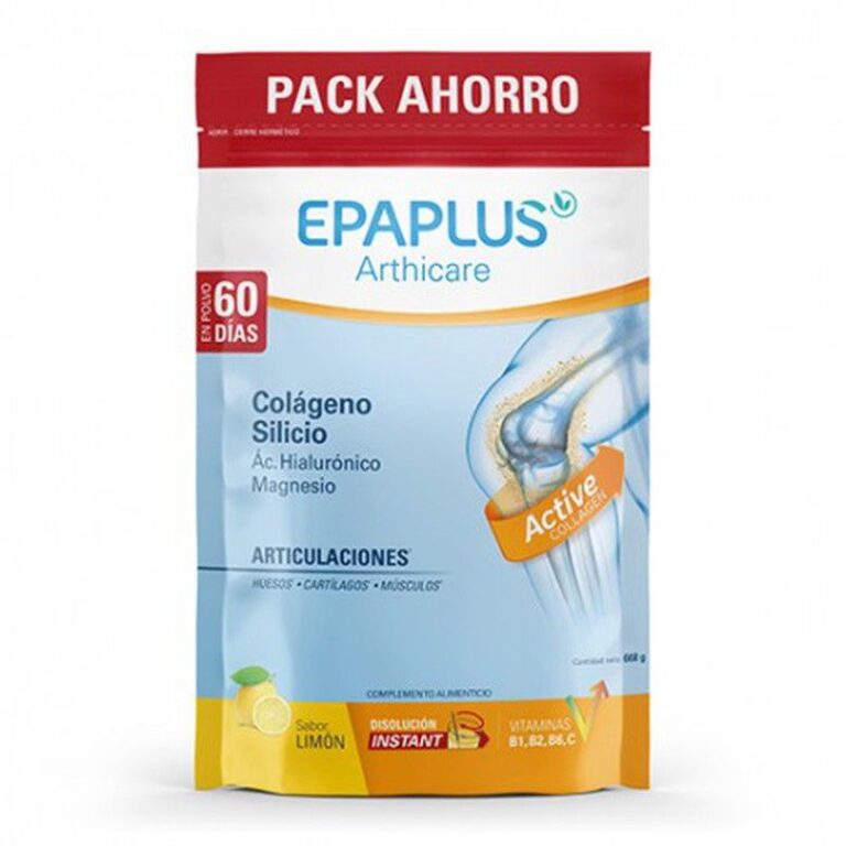 Epaplus Arthicare Colágeno Silicio Magnesio Limón, pack ahorro de polvo 668g