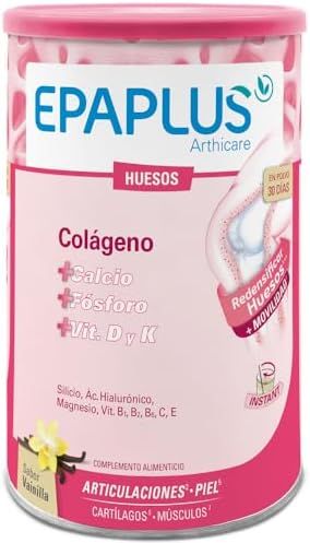 Epaplus Arthicare Huesos Colágeno Calcio, bote de polvo sabor vainilla 383g