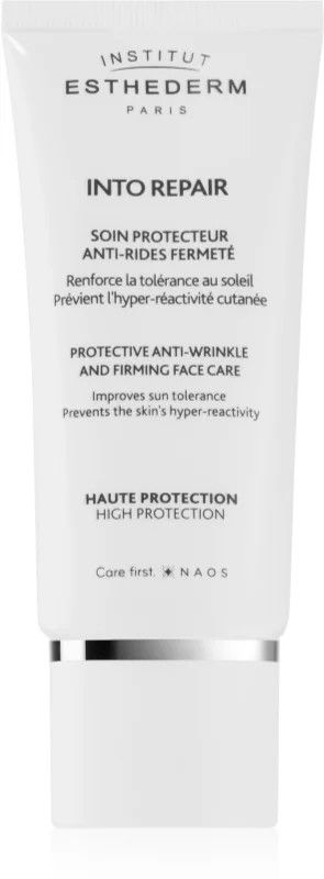 Esthederm Into Repair, crema solar antiarrugas para piel intolerante al sol, 50ml