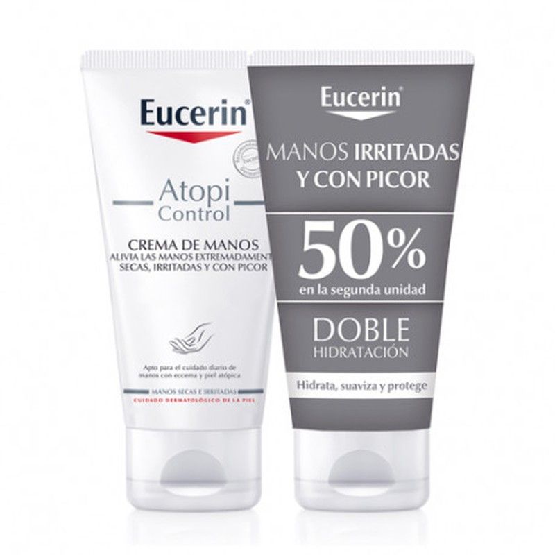 Eucerin AtopiControl Crema de Manos Duplo 2x75ml