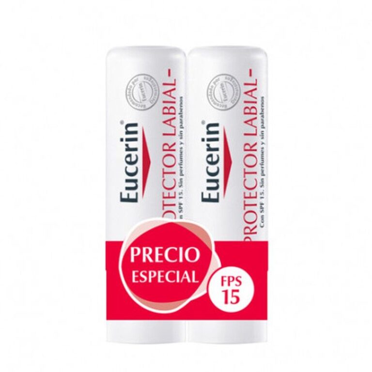 Eucerin Protector Labial SPF15 Duplo 2 x 4,8g - stick labial con Dexpantenol y Vitamina E