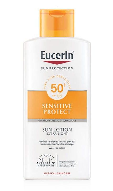 Eucerin Loción Solar Extra Light Sensitive Protect SPF50 400ml