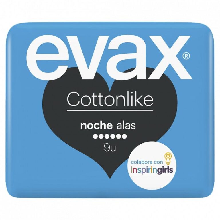 Evax Cottonlike Noche compresas con alas 9 unidades