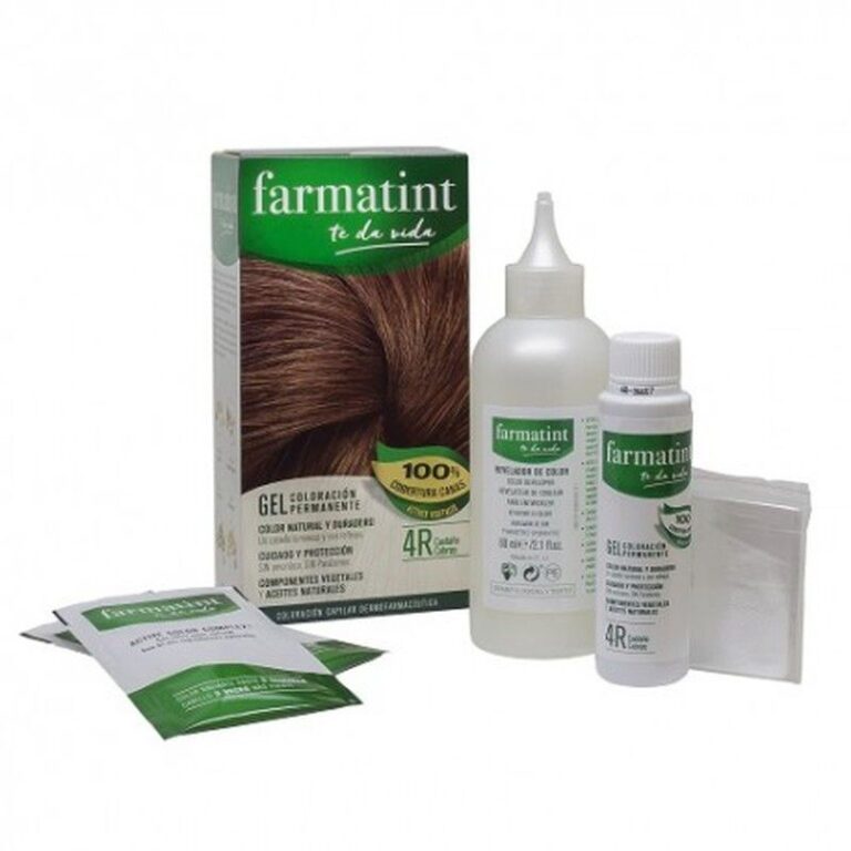 Farmatint 4R Castaño Cobrizo Tinte capilar permanente 150ml Farmacia Viñamata