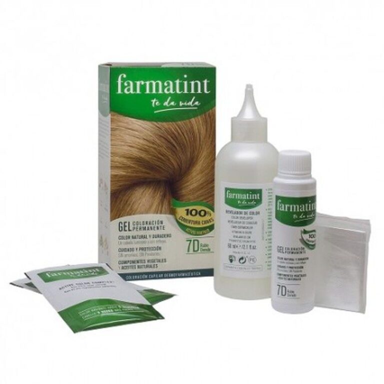 Farmatint 7D Rubio Dorado Tinte capilar permanente 150ml Farmacia Viñamata