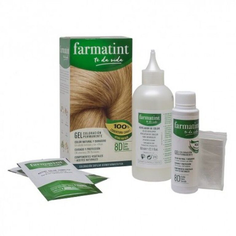 Farmatint 8D Rubio Claro Dorado Tinte capilar permanente 150ml Farmacia Viñamata