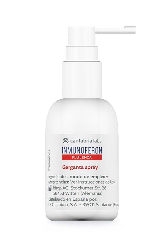 Inmunoferon Flulenza Garganta Spray 20ml, producto sanitario para el dolor de garganta