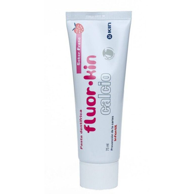 Fluor Kin Pasta Calcio 75ml, pasta dentífrica infantil