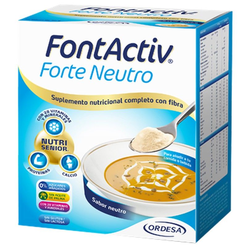 Fontactiv Forte Neutro, complemento nutricional en sobres sin sabor