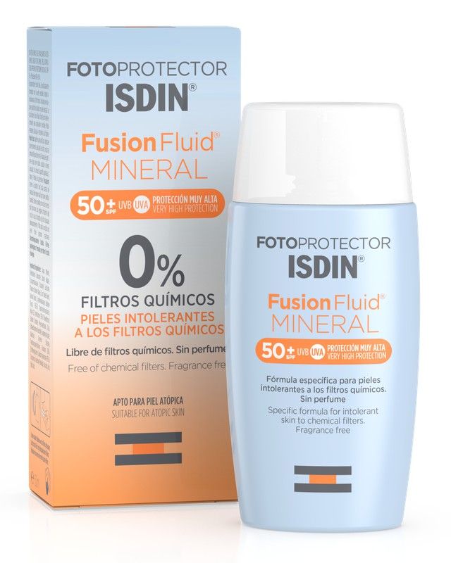 Isdin Fotoprotector Fusion Fluid Mineral SPF50 - fotoprotector facial 100% mineral 50ml