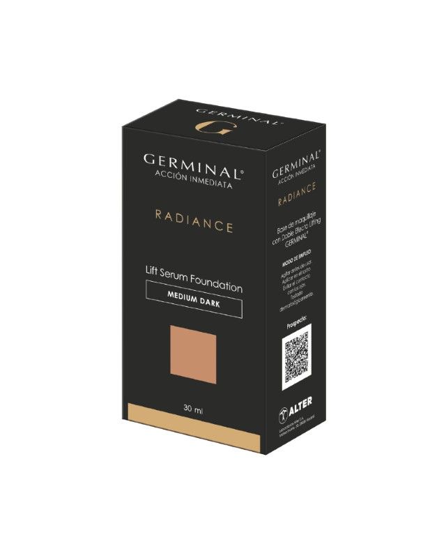 Germinal Radiance Lift Foundation Medium Dark 30ml, sérum con color