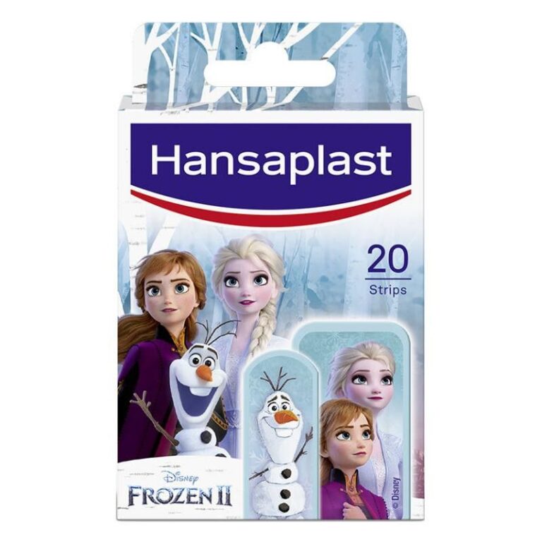 Hansaplast Tiritas Infantiles Frozen 20 unidades, caja de apósitos infantiles
