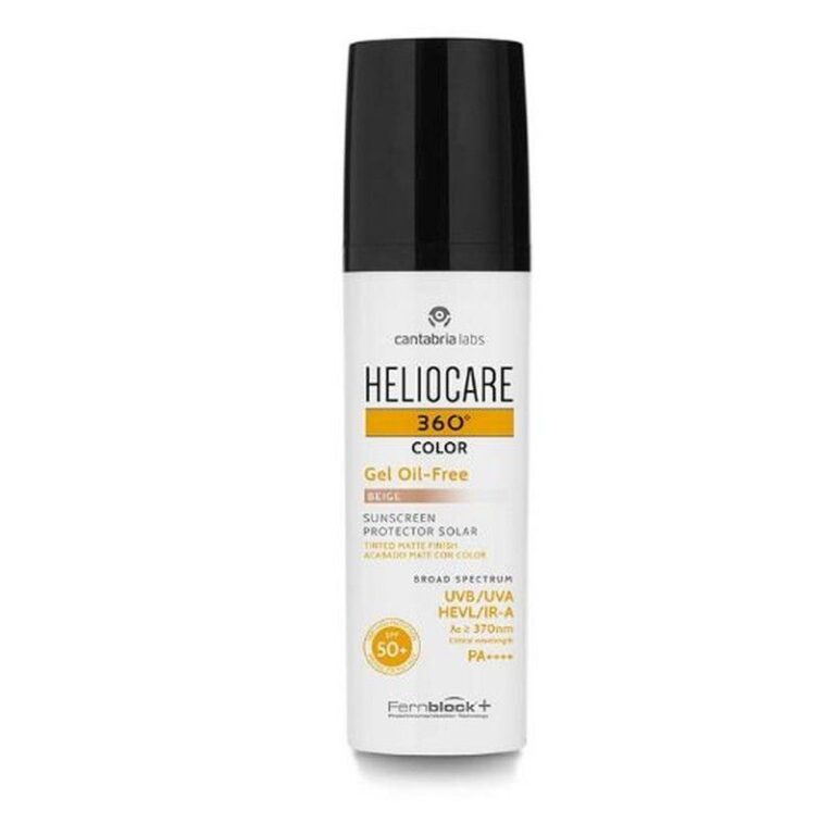 Heliocare 360º Gel Oil Free SPF50 Color Beige fotomaquillaje