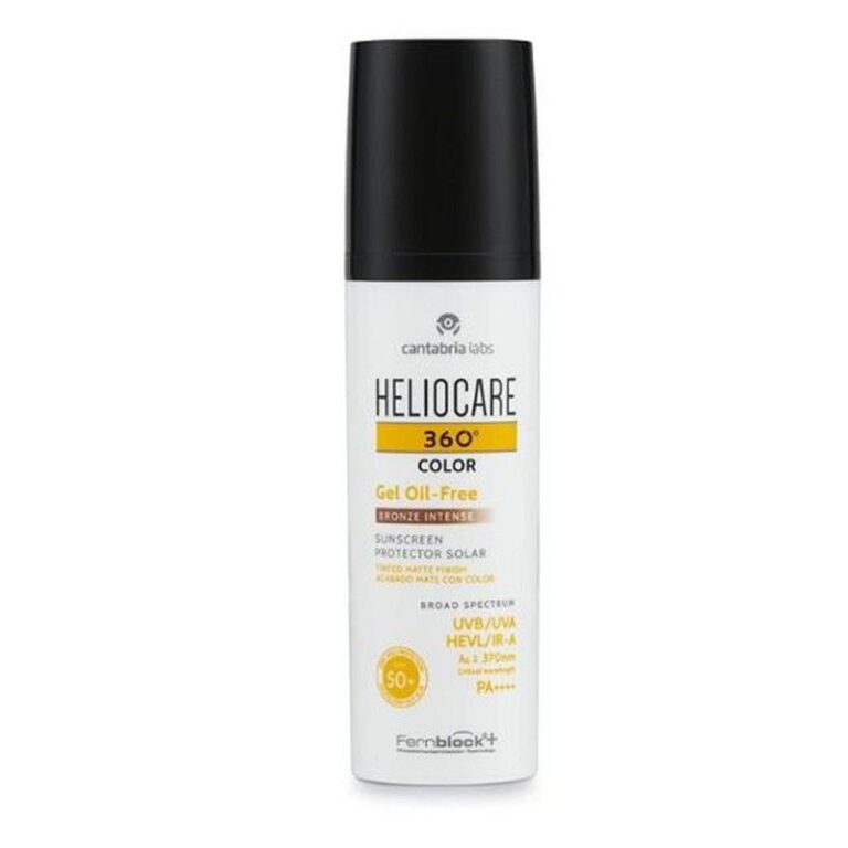 Heliocare 360º Gel Oil Free SPF50 Color Bronce fotomaquillaje