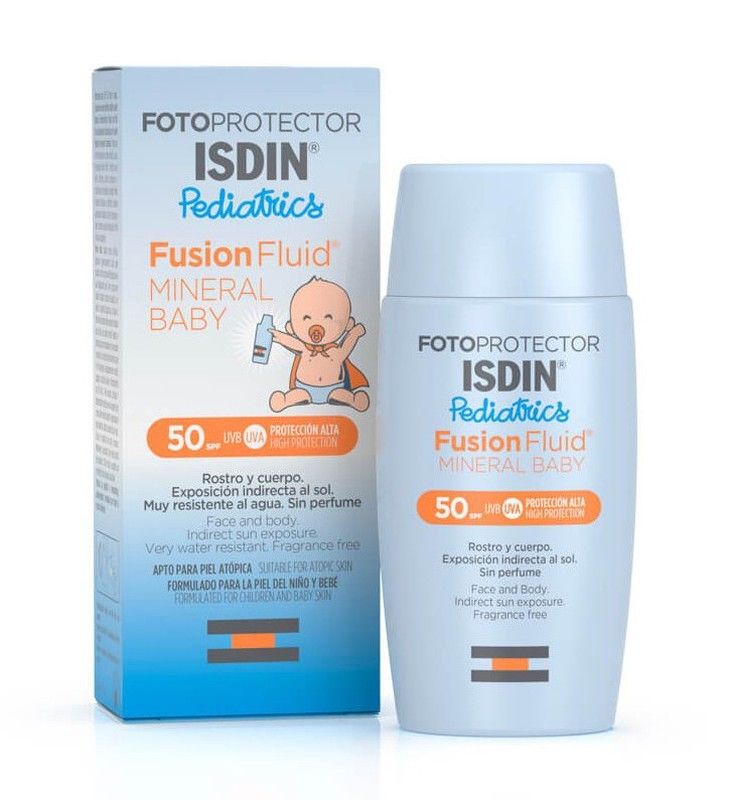 Isdin Fotoprotector Fusion Fluid Mineral Baby SPF50 bebés 50ml