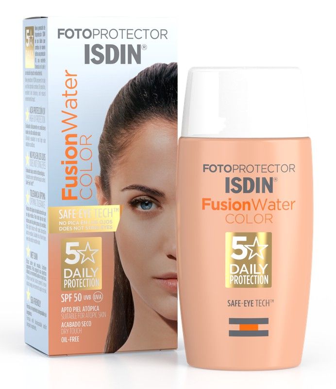 Isdin Fusion Water Color SPF50 - fotoprotector facial con color