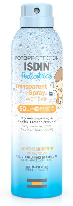 Isdin Transparent Spray Wet Skin Pediatrics SPF50 infantil